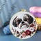 DIY Punch Needle Kit – Shih Tzu Dog & Flowers Embroidery Set for Beginners with Hoop, 20x20cm Handmade Wall Art Craft for Stress Relief and Home Decor